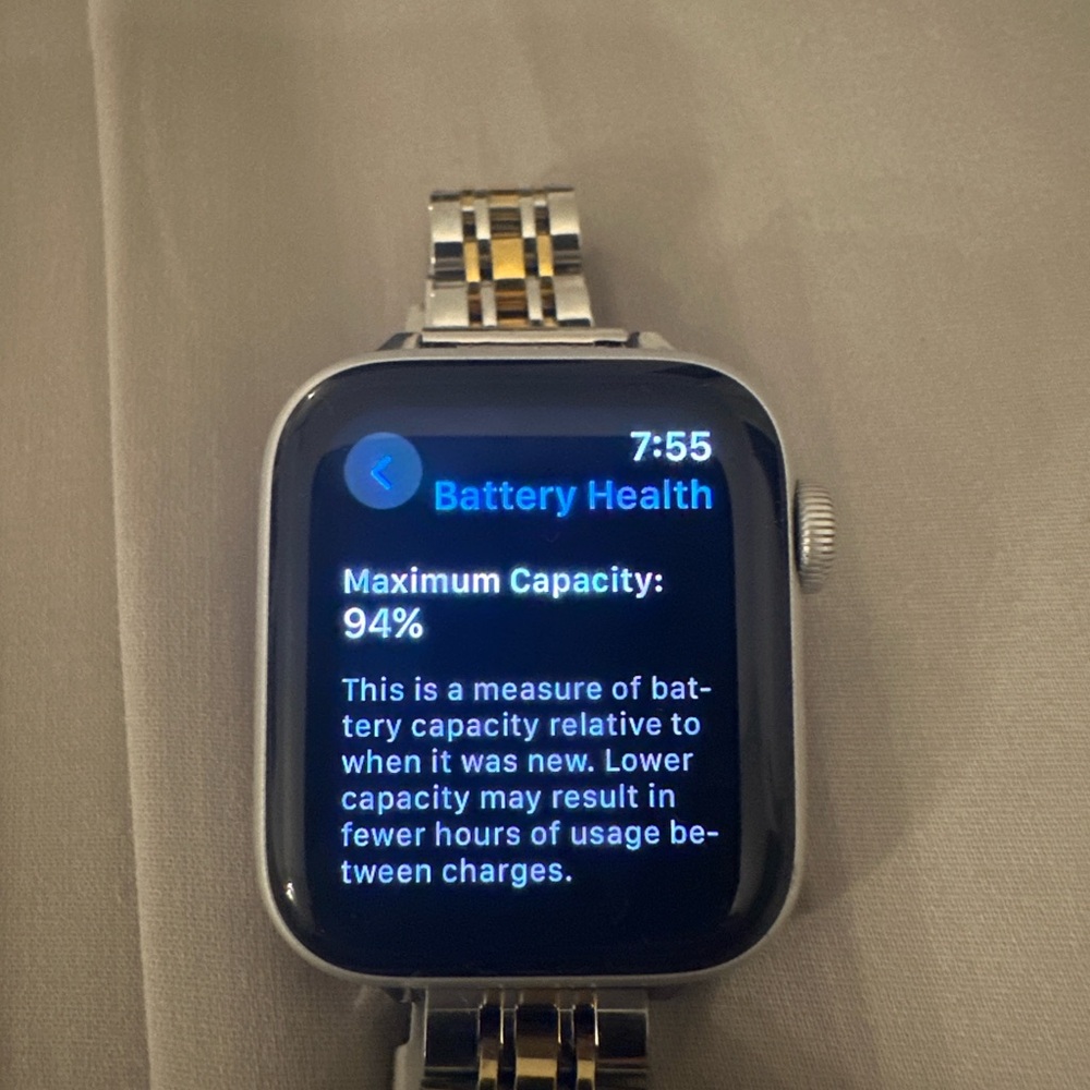 Apple Smartwatch with Silver and Gold Accents - Picture 8 of 8